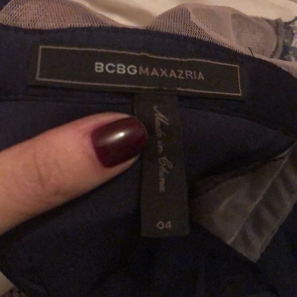 BCBG bandage dress. Navy blue/nude underlay. - Picture 4 of 4